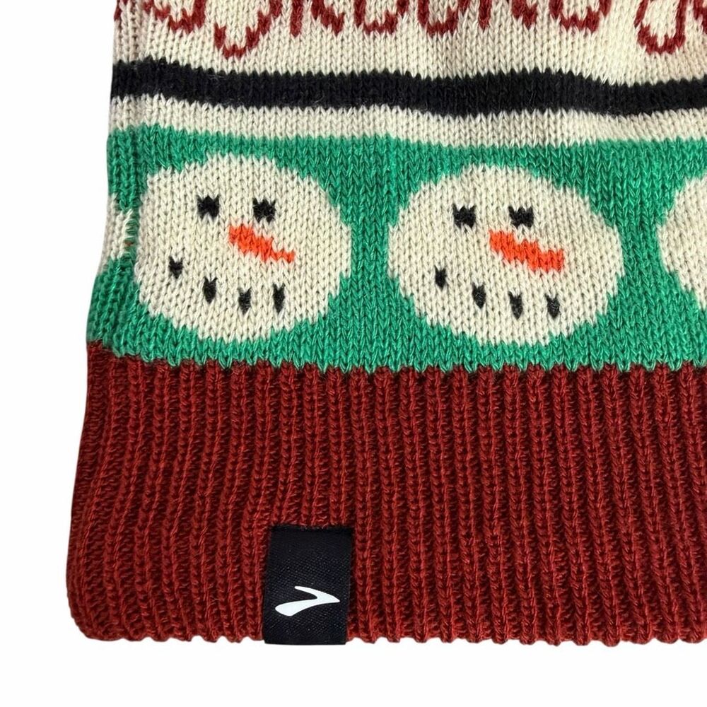 BROOKS Run Merry Pom Beanie Hat Cap OSFM Unisex - Picture 5 of 8